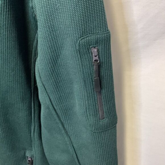 Campus Heritage Green Michigan State Spartans 1/4 Zip Textured Sweatshirt Sz XL - Picture 8 of 14